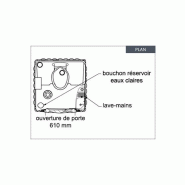 Bo268 - sanitaire wc chimique autonome de chantier - p112xl109xh246 cm_3