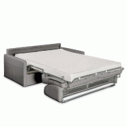 Canapé-lit CUBE convertible express 140cm - Matelas 16cm Nabucka gris clair - Fabrication italienne_3