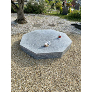 Jardins du souvenir - Espaces de dispersion avec puisard - Galets en marbre et bordures en granit_3