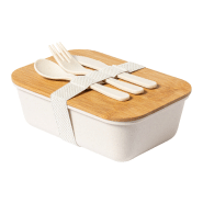 Sac isotherme en coton zippé - doublure aluminium - boîte lunch 1000 ml avec couvercle bambou et couverts inclus_3