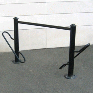 Support cycles duo - City - Réf 8207412 - 2 places, acier peint sur galva, fixation par scellement_3