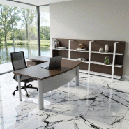 Bureau de direction d'angle X time Next - Quadrifoglio - 180, Blanc, 3 tiroirs, Eucalyptus 53_3