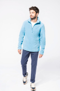 Enzo - Micropolaire col zippé homme - Kariban - Réf: K912 - 100% polyester antiboulochage_3