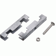 Vidaxl ensemble de 10 connecteurs de tapis en u de jardin argenté 144497_3