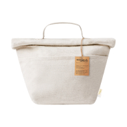 Sac isotherme en coton recyclé - fermeture Velcro - poche avant et rembourrage PEVA_3