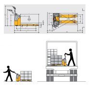 Transpalette électrique 313 KN ac - OMG srl - capacité 1.3 t - faible hauteur de levée, compact et maniable_3