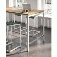 Table haute CREO - OFFICITY - Chêne blanchi, 160 x 80 cm_3