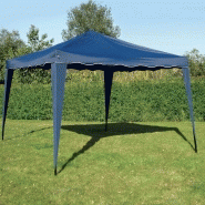 Tente pliante 3x3m - 160 g/m² bleu - Structure en acier - Réglable sur 5 hauteurs_3