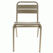 Chaise aluminium Avignon - MARRON_3