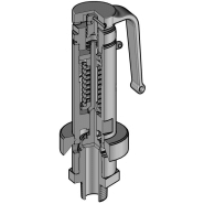 Soupape de sécurité inox - gamme 8C - H+Valves - différents diamètres et plage de tarage étendue_3