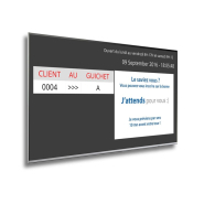 Borne Q-lib avec interface pour fluidifier les attentes en point de vente
