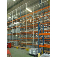 Cloison grillagée OmniMetal - délimitation et sécurisation des zones de stockage avec options de portes ou sas_3