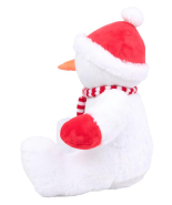Peluche zippée bonhomme de neige - 100% polyester - Rembourrage amovible - Réf: MM567_3