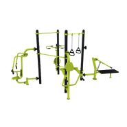 Station Combo 4-2 - Barre traction,  TRX, Pull, Push, Chaise romaine, Chest press_3