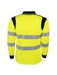 Polo haute visibilité jaune bicolore - 100% polyester bird-eye - 150g/m2 - Normes EN ISO 13688 et EN ISO 20471_3
