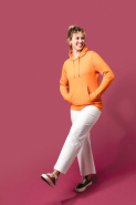 Sweat-shirt écoresponsable à capuche femme Kariban - Réf: K4028 - 85% coton biologique, 15% polyester recyclé_3