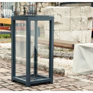 Poubelle anti-terroristique Altus 03.052.4.Sn - Zano - 55L - Acier inoxydable ou noir - Options bois et couleurs RAL_3