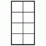 Vidaxl porte coulissante quincaillerie aluminium verre esg 102,5x205cm 3056802_3