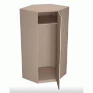 Composition angle lit escamotable VERTIGO taupe mat - Couchage 90x200 cm - Dimensions 411x100 cm_3