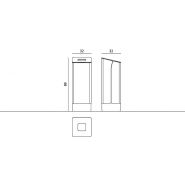 003234 - Lido - Komserwis - Poubelle publique 40L - Hauteur 89 cm, Largeur 32 cm_3