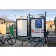 Panneau d'affichage vitrine 2 m² - 25 affiches A4 - Utilisation extérieure_3