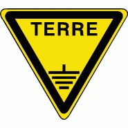 Signalisation avertissement des risques - sécurité électrique ISO 7010 - vinyle adhésif, PVC 1mm, aluminium_3