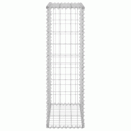 Vidaxl mur en gabion avec couvercles acier galvanisé 60x30x100 cm 147811_3