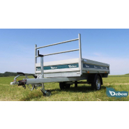 Benne DEBON PW0 LUX - 245 x 160 CM - 1300 Kg - 1 essieu freiné - pompe électrique - PW0 LUX 1300_3