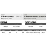 CP-1620 60 Hz triphasé - Groupe électrogène en container Inmesol - 1 304 kVA PRP / 1 630 kVA LTP_3