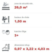 Toboggan avec jeux éducatifs pour aire de jeux - EN1176 - Référence BT11054 - acier inoxydable et matériaux HDPE/HPL_3