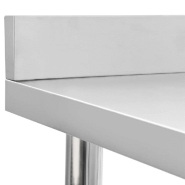 Vidaxl table de travail de cuisine avec dosseret 60x60x93 cm inox 51185_3