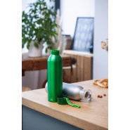 Gourde de sport - aluminium recyclé - 600 ml - couvercle assorti et sangle en silicone_3