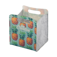 Organisateur de bureau en feutrine RPET - impression quadri, poignées découpées, label RPET_3