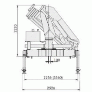 Charge de levage gérée par grue auxiliaire atlas