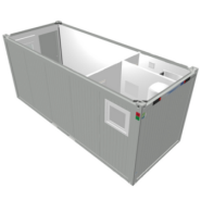 Bâtiment modulaire mixte bureau - sanitaire 15 m²_3