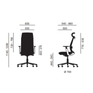 Fauteuil Ergonomique de Direction TORRENT - Translation d'Assise, Têtière et Soutien Lombaire Réglables - Référence 7786 FR206_3