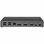 Dock USB-C - Station d'accueil USB Type C Triple àÉcrans 4K - Alimentation 100W - DP 1.4 Alt Mode & D_3