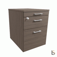 Caisson mobile 2 tiroirs  + 1 tirette plumier - QUADRIFOGLIO - Eucalyptus_3