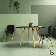 Table de collectivité ronde Nexos - Mobel Linea - 100, Anthracite_3