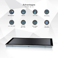 Panel PC industriel fanless 13,3 pouces Full HD tactile capacitif IP66 - EVI-133WAC_3