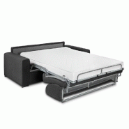 Canapé lit 4 places Dreamer - Convertible express avec matelas Queen Size 160x197x16 cm - Tissu NEO gris anthracite_3