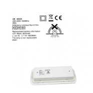 Éclairage de secours - BAES LED 4W - lumière permanente et non-permanente - IP65 - réf BAESIP65_3