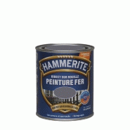 Peinture fer extérieur direct sur rouille - HAMMERITE anthracite brillant 0.75 L - technologie Dualtech, finition durable RAL 7016_3