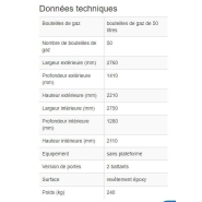 256861w - Local pour bouteilles de gaz GSN 2.28 - stockage jusqu'à 50 bouteilles de 50L - acier robuste et galvanisé_3