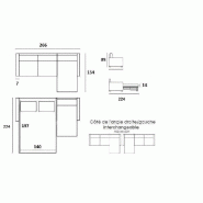 Canapé convertible d'angle Oslo - matelas 16 cm - système express - sommier lattes Renatonisi - Dark Grey_3
