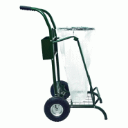 Chariot de voirie sans couvercle roues pneumatiques MOBISAC 110L_3