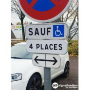 Panonceau prescriptions stationnement et arrêt M8f - signalisation directionnelle et additionnelle_3