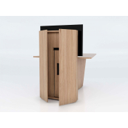 Table connectée multimédia HUB - modèle bas ou haut avec options technologiques avancées_3