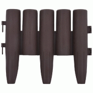 Vidaxl bordures de pelouse 36 pcs marron 10 m pp 48620_3