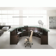 Banque d'accueil en L - Programme Volta LAS - Référence VOLTA 11 - Configuration linéaire avec angle externe_3